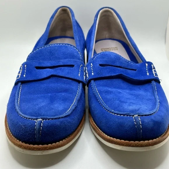 Johnston & Murphy Blue Suede Shoes - Picture 3 of 10